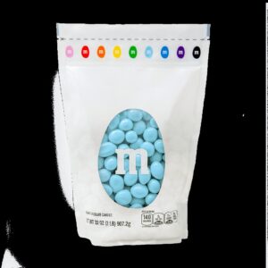 peanut M&M'S light blue candy