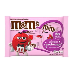 milk chocolate valentine's day gift exchange, 26-count