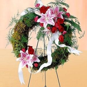 FTD Lily Rose Wreath