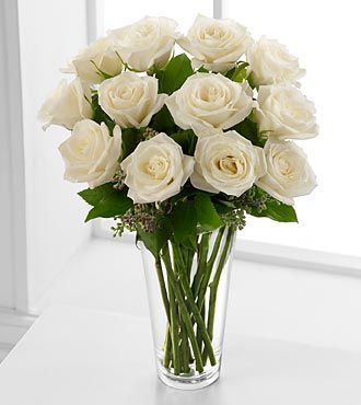FTD Long Stem White Rose Bouquet