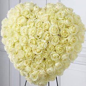 Elegant Remembrance Standing Heart