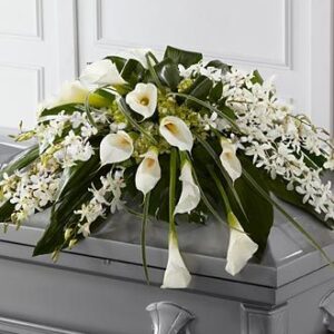 Angel Wings Casket Spray