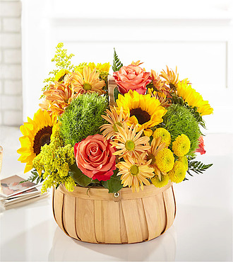 Harvest Sunflower Basket